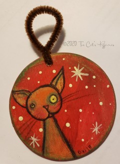 Kitty in the Snow ornament